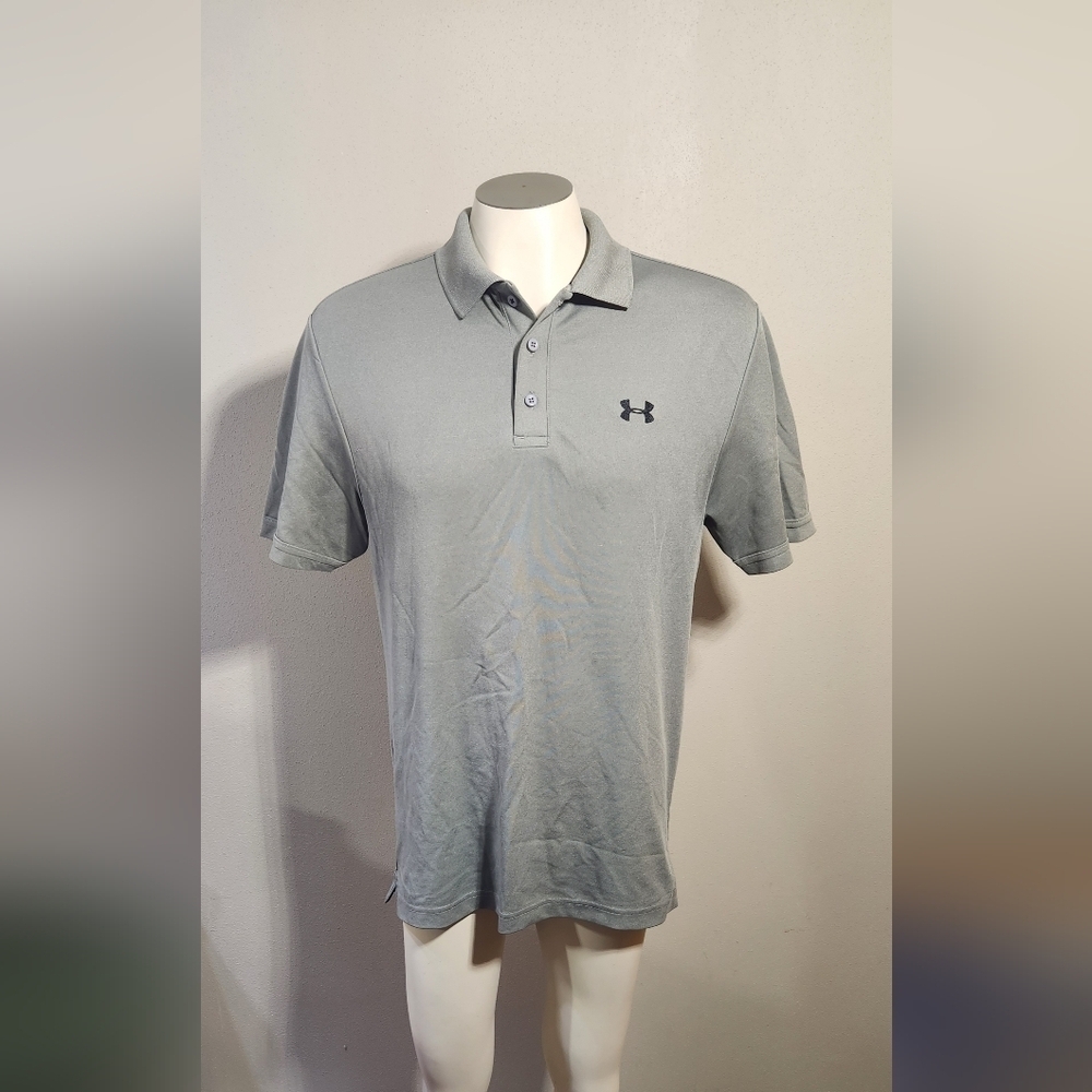 Under Armour Loose Heatgear Polo Short Sleeve Men's Size Medium